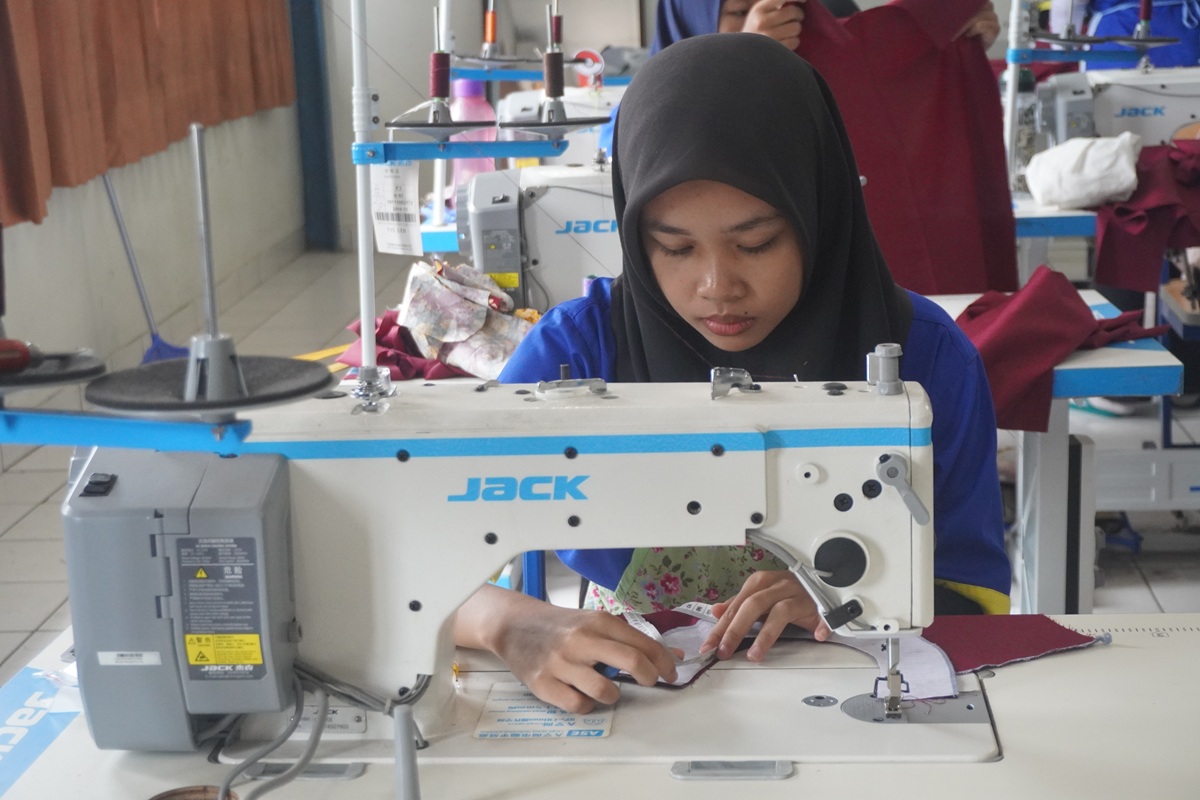 Dokumentasi pelatihan garmen BBPVP Serang