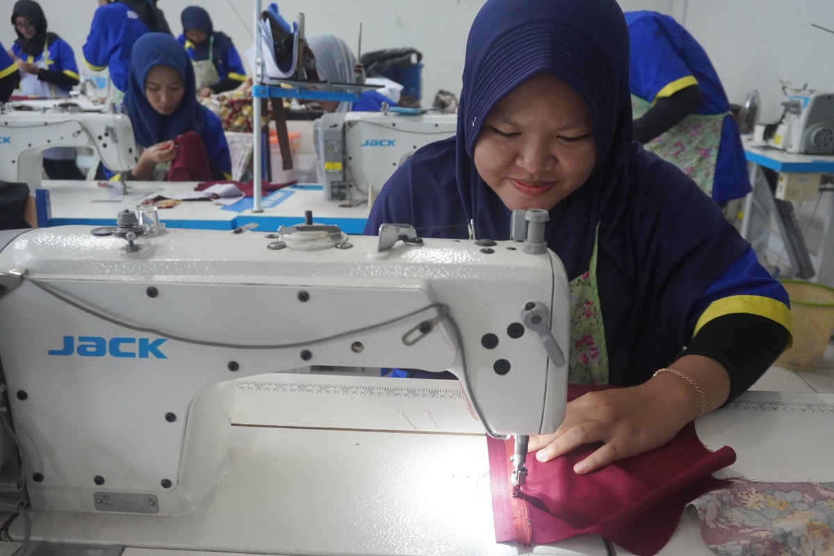Dokumentasi pelatihan garmen BBPVP Serang