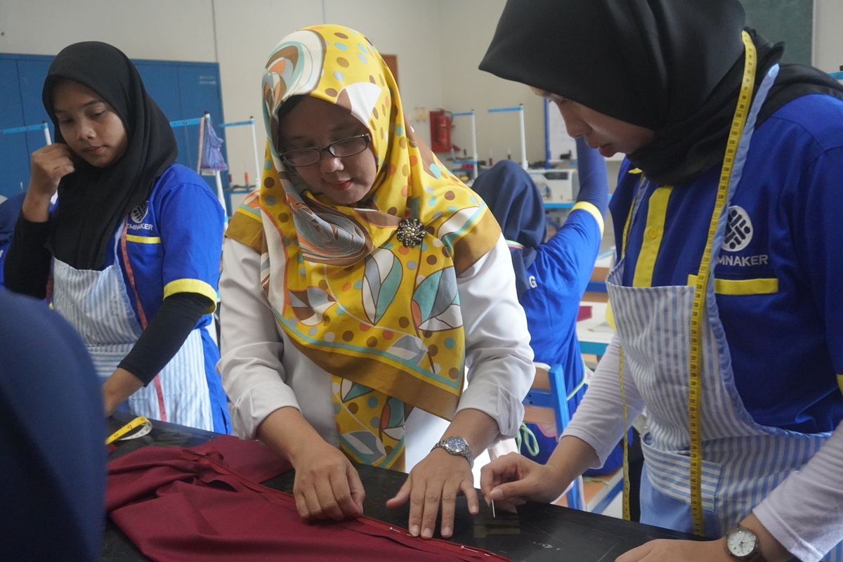 Dokumentasi pelatihan garmen BBPVP Serang