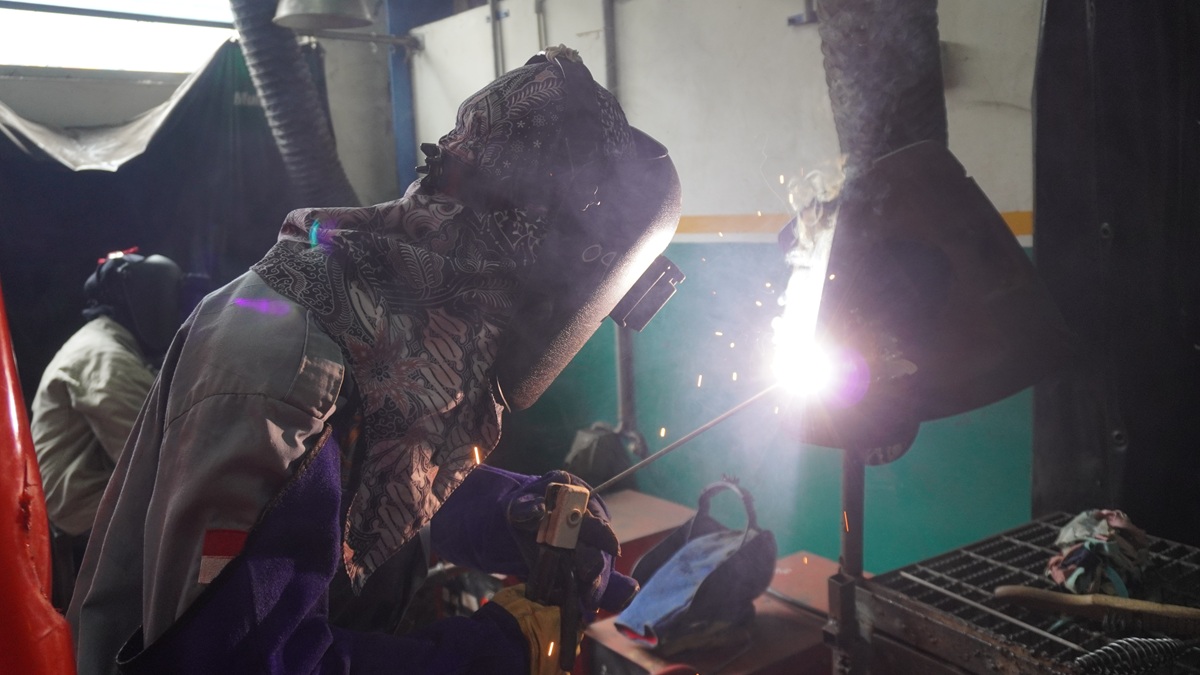 Dokumentasi pelatihan las BBPVP Serang