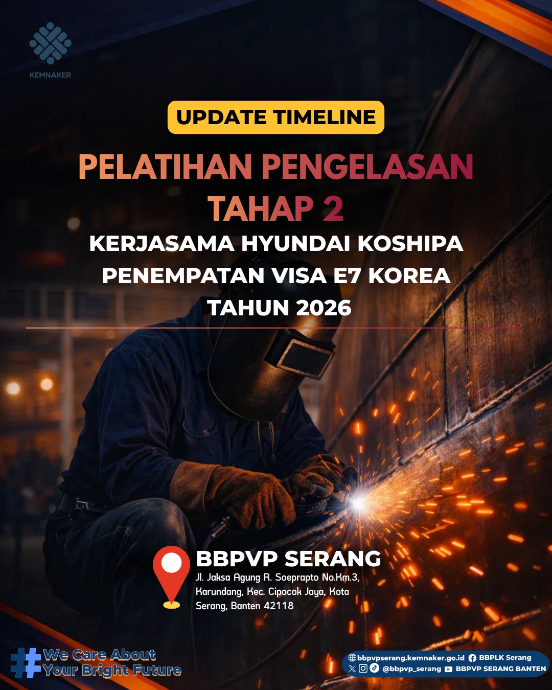 Pembukaan pelatihan koshipa tahap 2 bbpvp serang